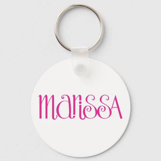 Marissa cherry roze Keyring Sleutelhanger (Voorkant)
