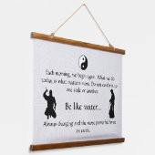 Marital Arts Quote Eastern Sign Hangend Wandkleed (Gebogen)