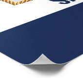 Maritiem Ahoy Het Is Een Jongen Baby Shower Foto P Poster (Hoek)