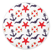 Maritiem anker keramische knop (Voorkant)