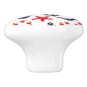 Maritiem anker keramische knop (Zijkant)