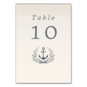 Maritiem anker met herald bruiloft kaart (Achterkant)