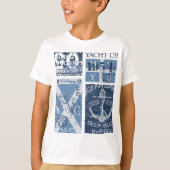 Maritiem anker - Yacht Club Nautisch Zeilen T-shirt (Voorkant)