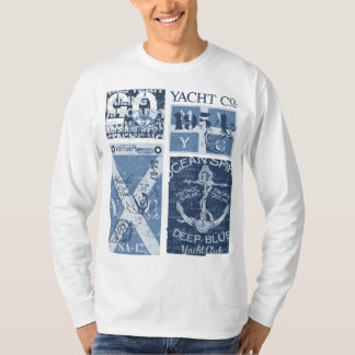 Maritiem anker - Yacht Club Nautisch Zeilen T-shirt