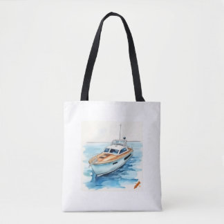 Maritiem avontuur Canvas tas: Comic Style met Yac Tote Bag