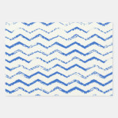 Maritiem Blauw en Wit Inpakpapier Set van 3 (Voorkant 3)