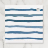 Maritiem donkerblauw doopfeest dank u bedankjes labels (Achterkant)