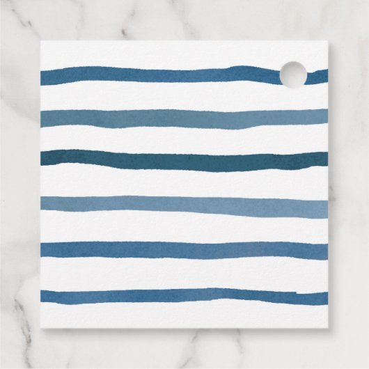 Maritiem donkerblauw doopfeest dank u bedankjes labels (Achterkant)