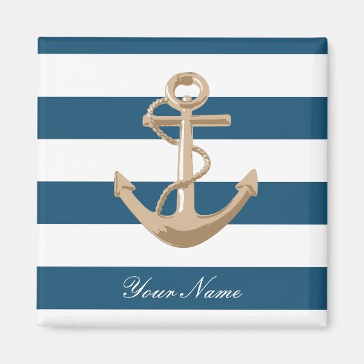 Maritiem en Nautisch met Anker - Magneet (Voorkant)