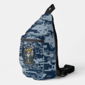 Maritiem EOD-veteraan bomontmantelingembleem Sling Bag (Rechterhoek)