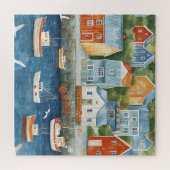 Maritiem gehucht legpuzzel (Horizontaal)