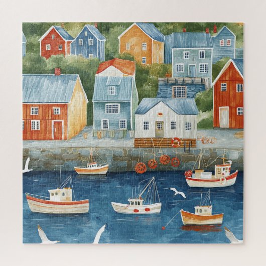 Maritiem gehucht legpuzzel (Verticaal)