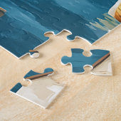Maritiem gehucht legpuzzel (Zijkant)