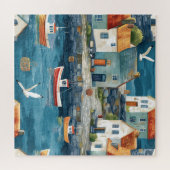 Maritiem gehucht legpuzzel (Horizontaal)