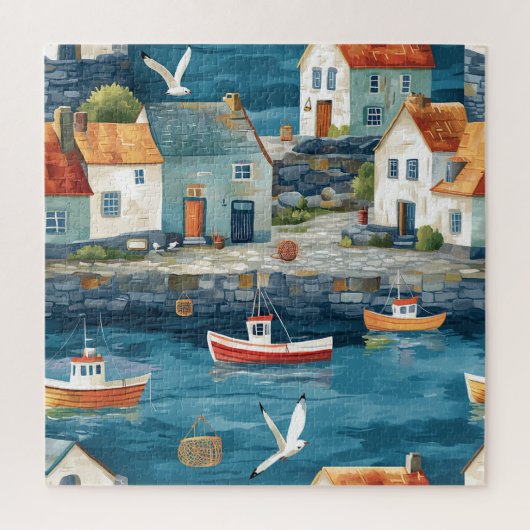 Maritiem gehucht legpuzzel (Verticaal)