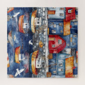 Maritiem gehucht legpuzzel (Horizontaal)