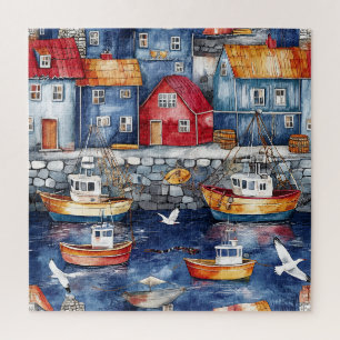 Maritiem gehucht legpuzzel
