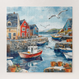 Maritiem gehucht legpuzzel