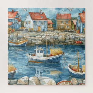Maritiem gehucht legpuzzel