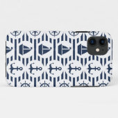 Maritiem in blauw patroon Case-Mate iPhone case (Achterkant (horizontaal))