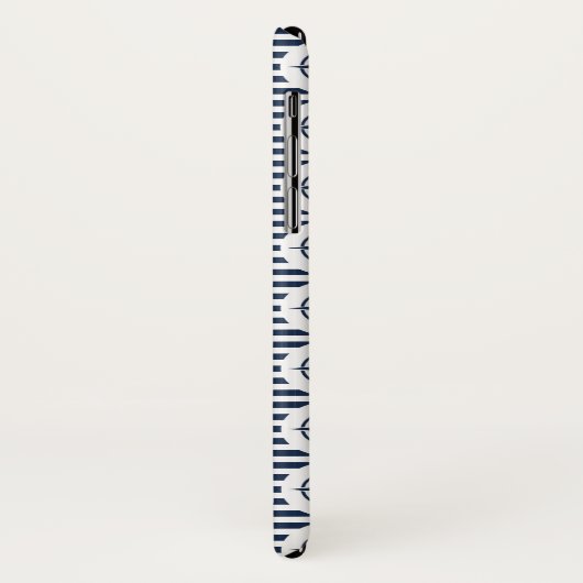 Maritiem in blauw patroon Case-Mate iPhone case (Achterkant/links)