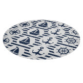 Maritiem in blauw patroon snijplank (Hoek)