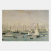  maritiem jacht Squadron bij Newport Harbour Inpakpapier Vel (Voorkant 3)