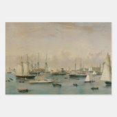  maritiem jacht Squadron bij Newport Harbour Inpakpapier Vel (Voorkant)