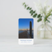 Maritiem jachthaven pier reisbureau toerisme visitekaartje (Staand voorkant)