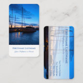 Maritiem jachthaven pier reisbureau toerisme visitekaartje (Voorkant / Achterkant)