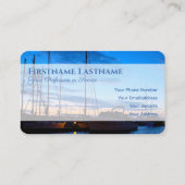 Maritiem jachthaven pier reisbureau toerisme visitekaartje (Achterkant)