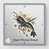 "Maritiem kunstenaarschap" Vierkante Klok (Voorkant)