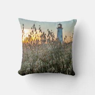 Maritiem landschap bij zonsondergang kussen