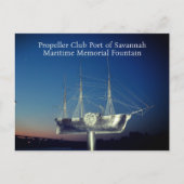 Maritiem monument Savannah GA Fotografisch Briefkaart (Voorkant)