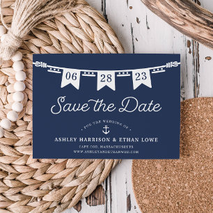 Maritiem Nautical Flags Wedding Save The Date