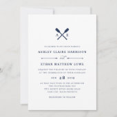 Maritiem | Nautical Monogram Weddenschap Kaart (Voorkant)