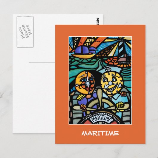 Maritiem op het Sinaasappel - Tijdstukken Briefkaart (Voorkant / Achterkant)