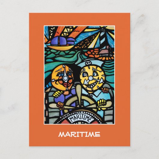 Maritiem op het Sinaasappel - Tijdstukken Briefkaart (Voorkant)