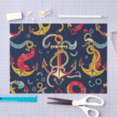 Maritiem Patroon Tissuepapier (Craft)