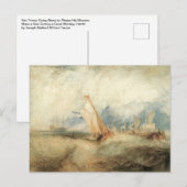 maritiem schip Seascape door Joseph Turner Briefkaart (Voorkant / Achterkant)