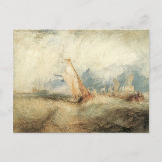 maritiem schip Seascape door Joseph Turner Briefkaart (Voorkant)