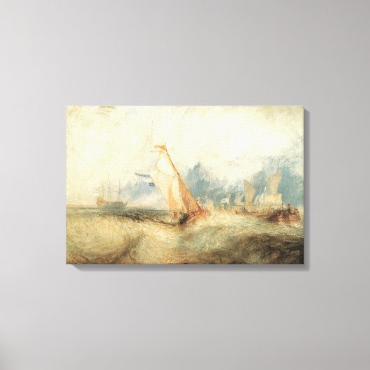 maritiem schip Seascape door Joseph Turner Canvas Afdruk (Voorkant)