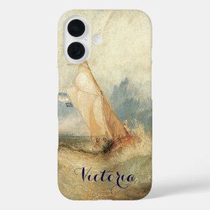 maritiem schip Seascape door Joseph Turner iPhone 16 Hoesje