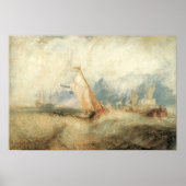  maritiem schip Seascape door Joseph Turner Poster (Voorkant)
