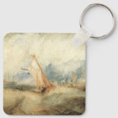  maritiem schip Seascape door Joseph Turner Sleutelhanger (Achterkant)