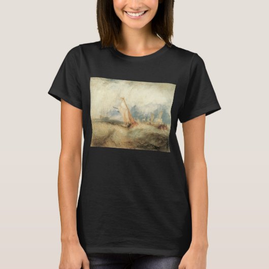 maritiem schip Seascape door Joseph Turner T-shirt (Voorkant)