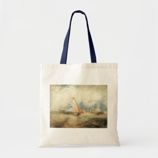  maritiem schip Seascape door Joseph Turner Tote Bag (Voorkant)