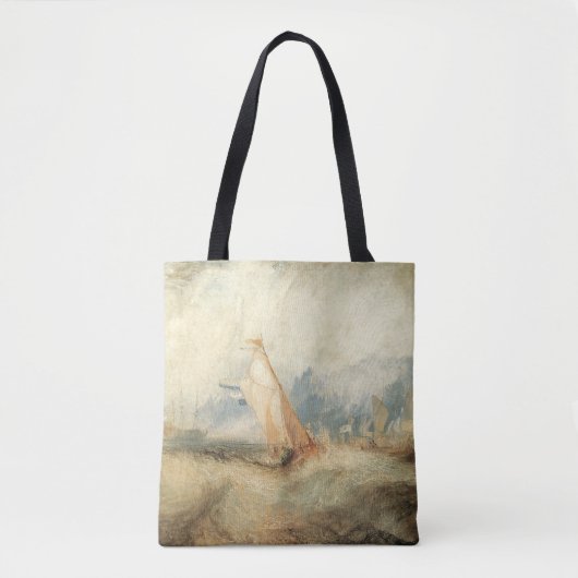  maritiem schip Seascape door Joseph Turner Tote Bag (Voorkant)