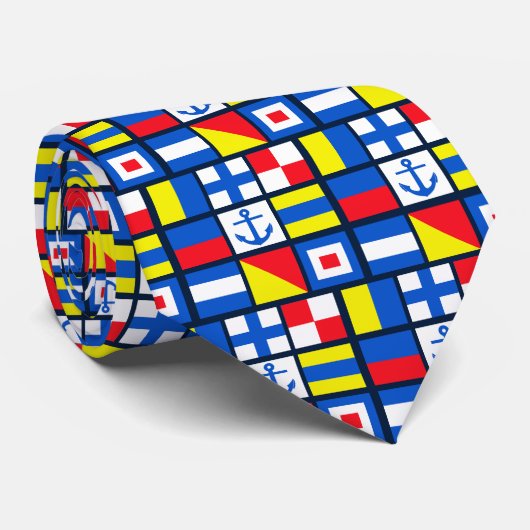 Maritiem stropdas/Nautisch Stropdas (Opgerold)