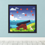 Maritiem tafereel canvas afdruk (Insitu (Houten vloer))